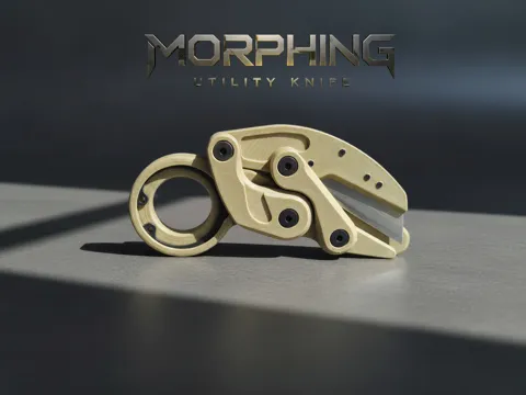 Letrero o emblema decorativo: Kinetic Morphing Utility Knife, karambit - EDC — referencia de MakerWorld