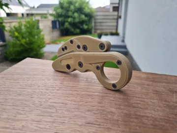 Letrero o emblema decorativo: Kinetic Morphing Utility Knife, karambit - EDC — vista de referencia 4