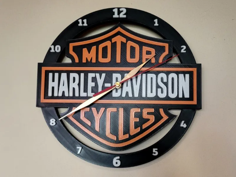 Harley Davidson Clock
