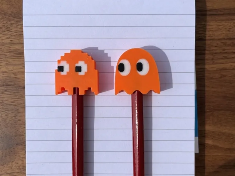 Pac-Man Ghost pencil topper