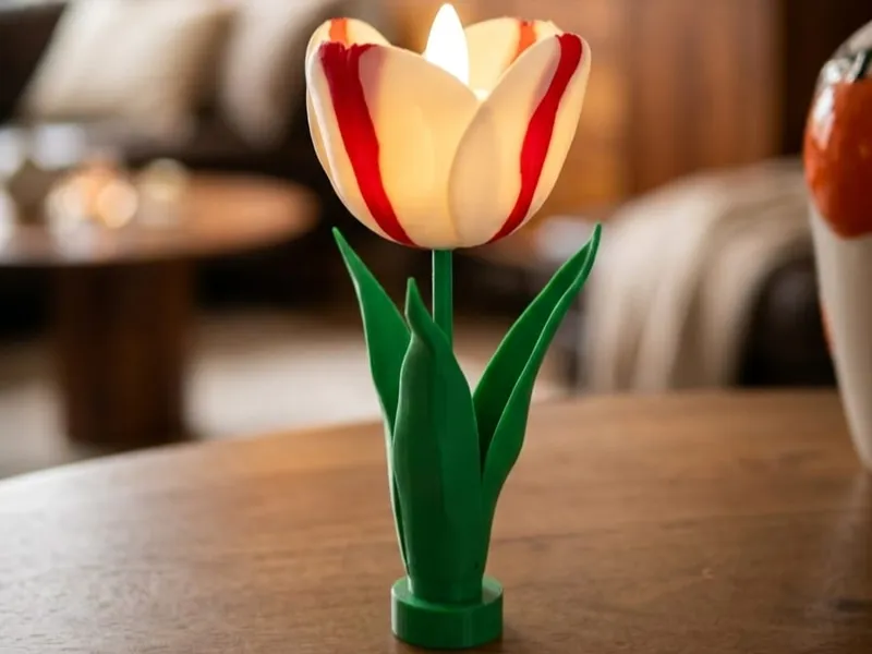 dutch tulip tea light holder 
