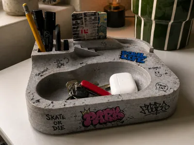 DeskPark – Skatepark-Inspired Organizer
