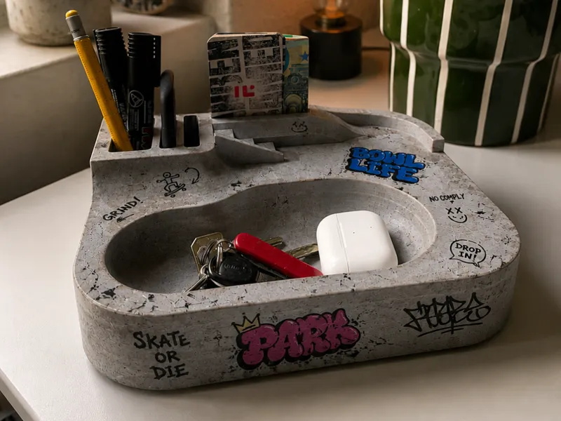 DeskPark – Skatepark-Inspired Organizer