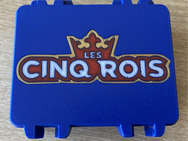 Boite de cartes du jeu des 5 rois