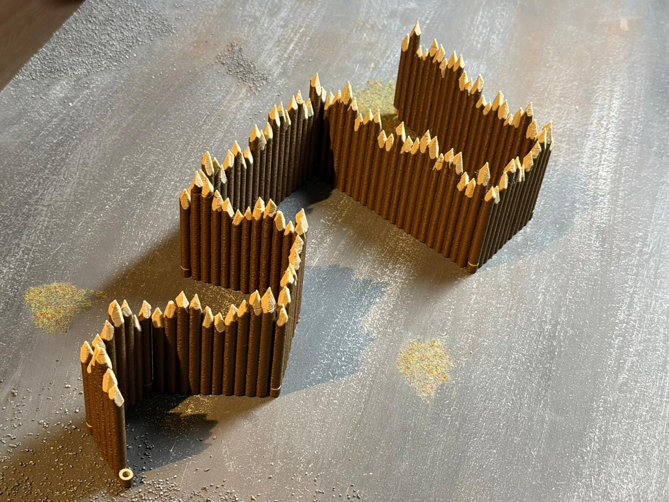 Modular Wood Palisade D&D Terrain