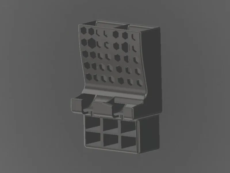 wall mounted battery holder