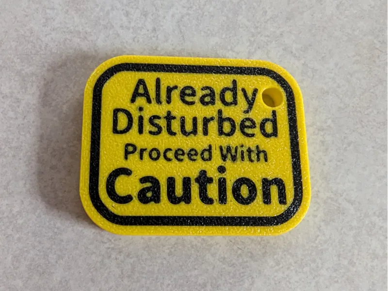 Already Disturbed keychain