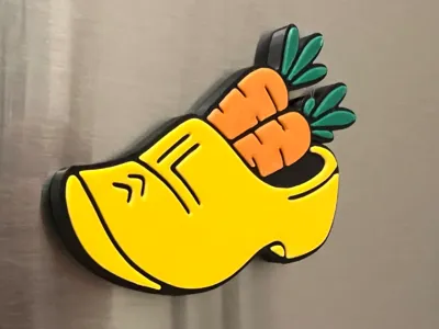 Carrot Clog Magnet - Sinterklaas
