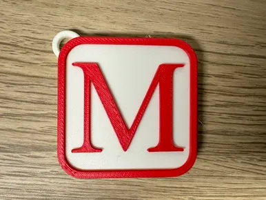 Schlüsselanhänger Buchstabe M Keychain Letter M