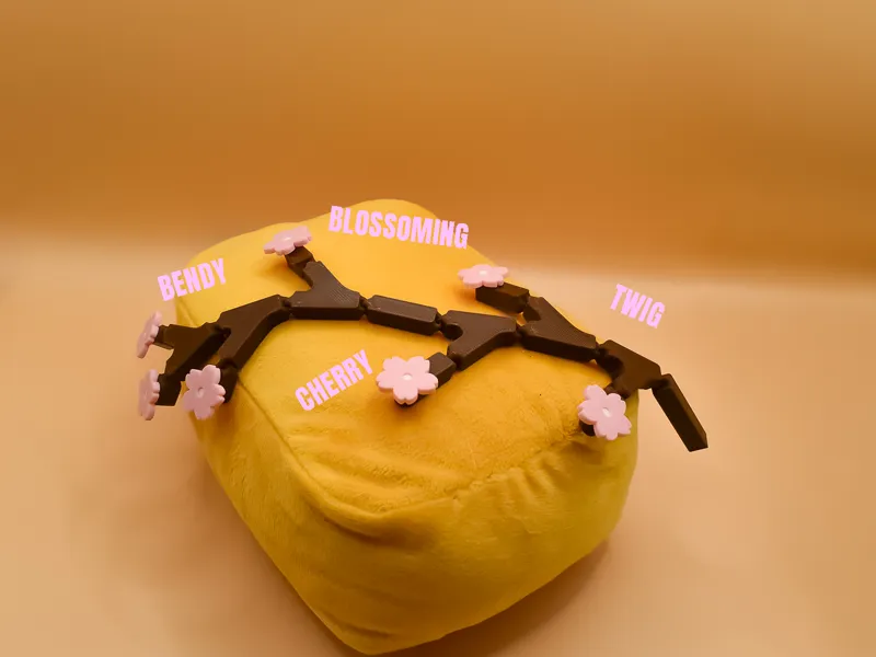 Cherry Blossoming Twig