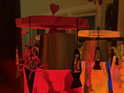 Lava Lamp Spinning Topper