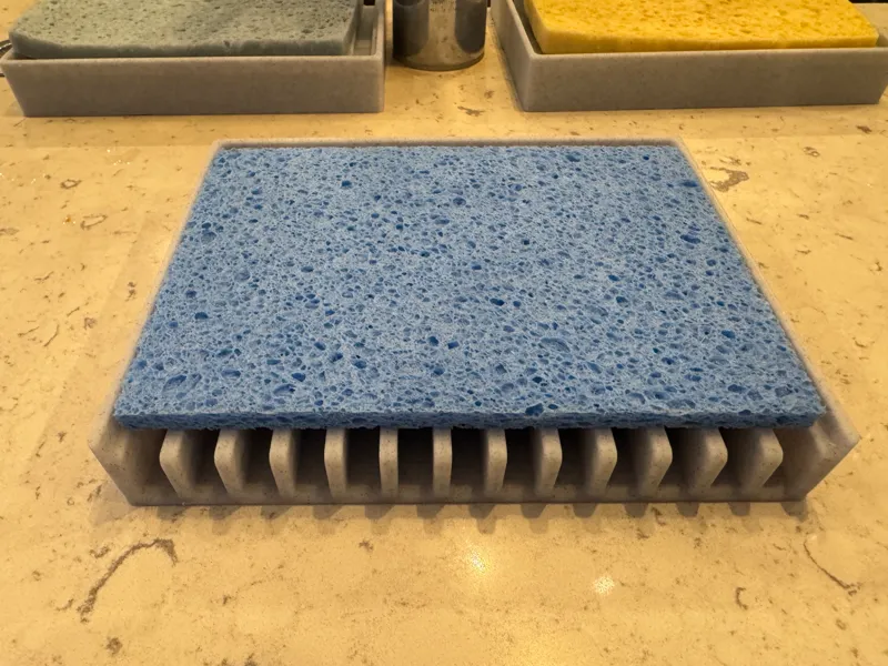 Kitchen sponge tray