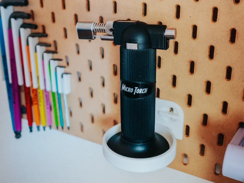 Ikea Skadis Torch Holder / 76mm shelf 