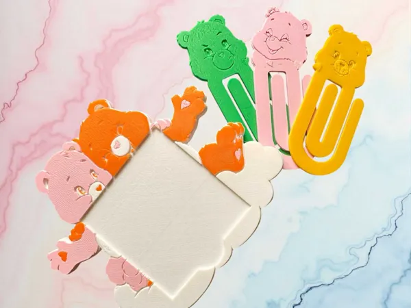 Set trombone géant et bloc-notes Care Bear