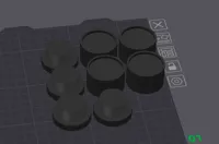 4x Adjustable Feet - Ø32mm (27-35mm Height)