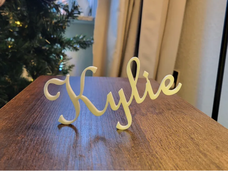 3D Printable Name Display (Kylie)