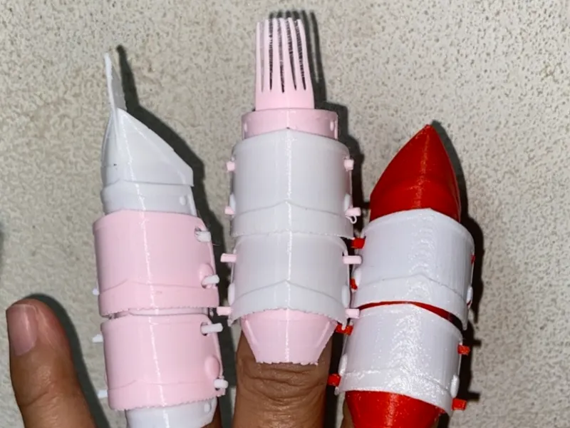 Finger armor with interchangeable fingertips