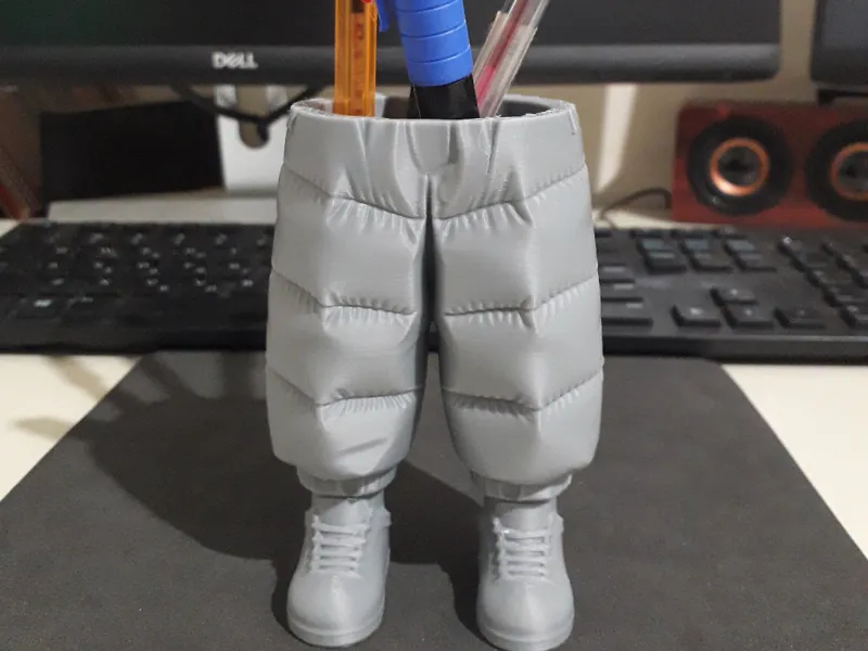 Puffer Pants Pen Holder