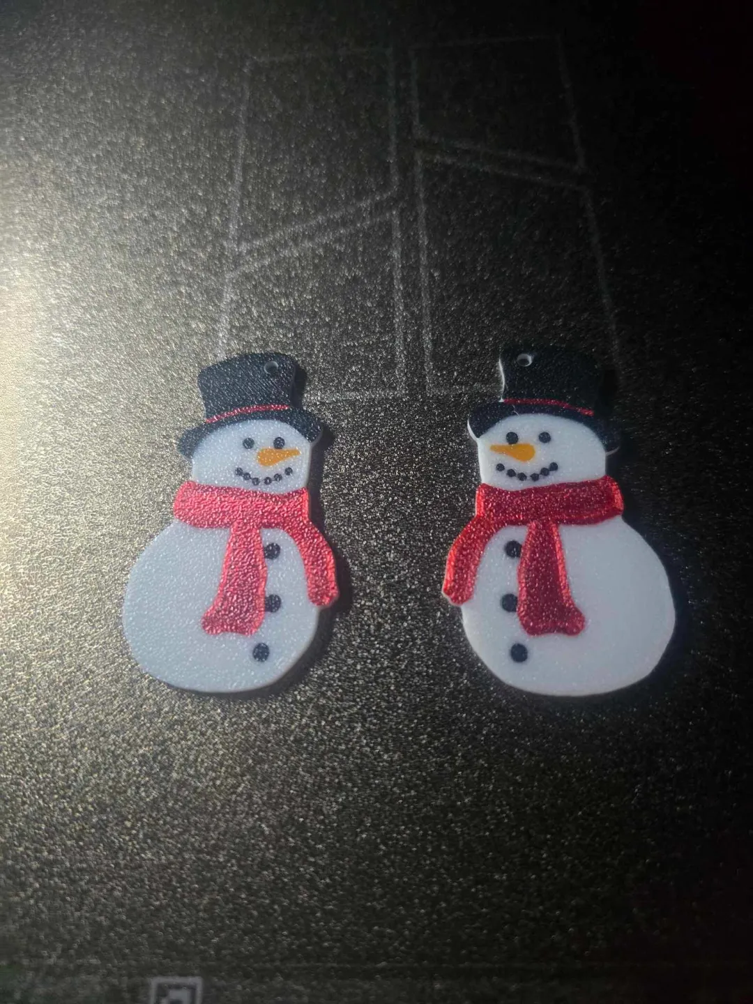Snowmen Earrings view 2