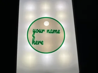 vintage style customizable keychain.