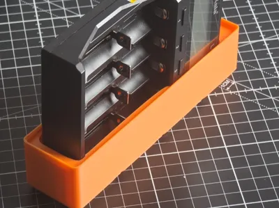 Gridfinity tray for Liitokala CH4 battery charger