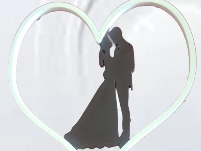 Topo de bolo para Casamento ou Noivado 