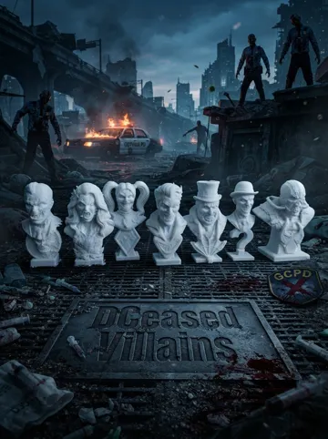 Figura decorativa: DCeased Villains Undead Bust Collection — vista de referencia 4