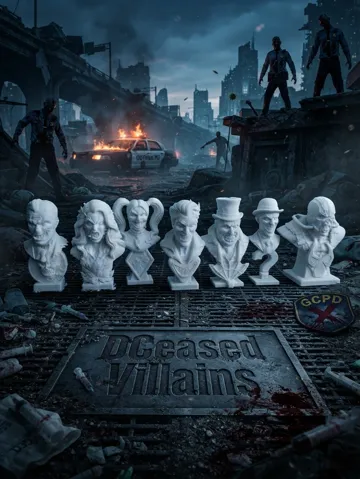 Figura decorativa: DCeased Villains Undead Bust Collection — vista de referencia 2