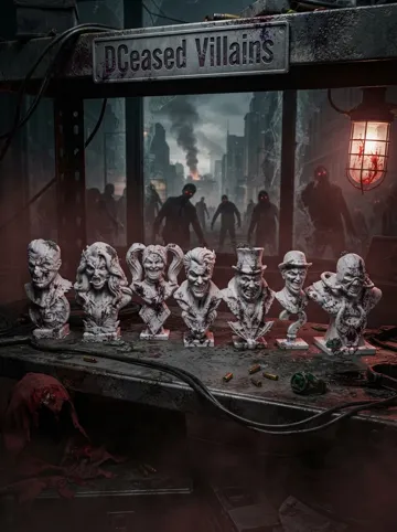 Figura decorativa: DCeased Villains Undead Bust Collection — vista de referencia 3