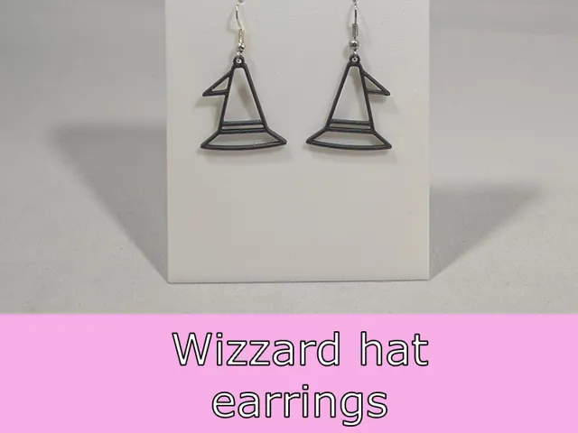 Wizzard hat earrings
