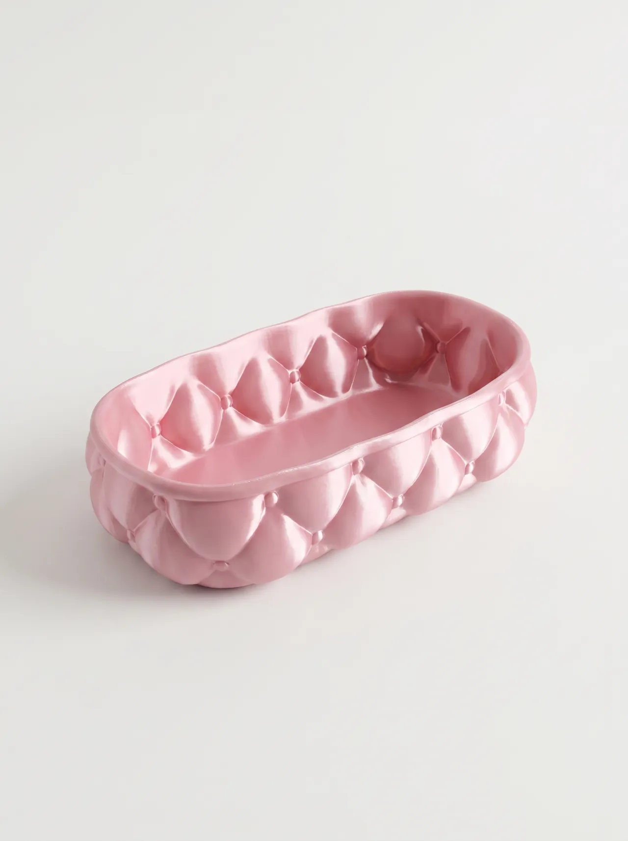 Tufted Catchall, FAST NO SUPPORT Vanity Tray view 2