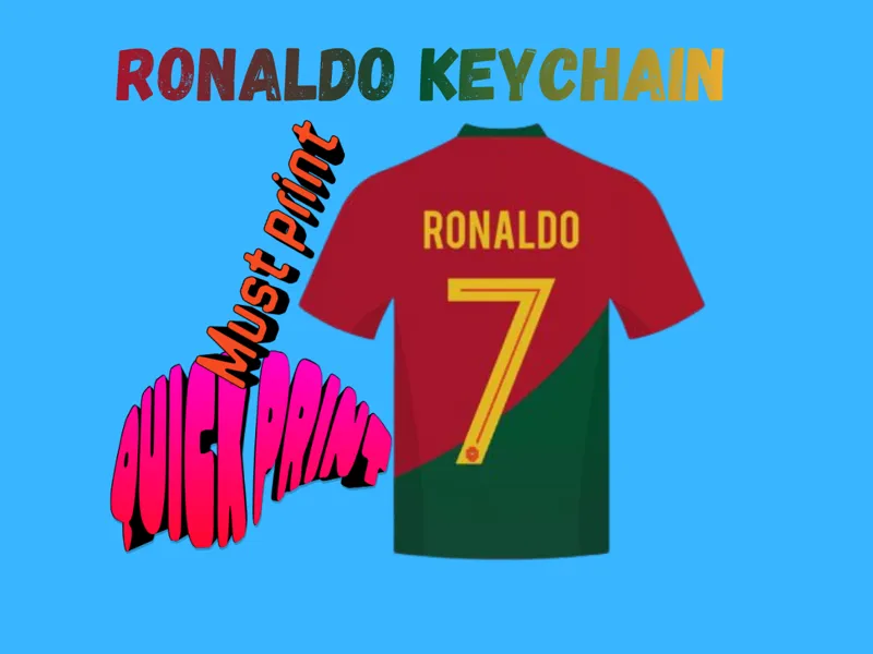 Ronaldo jersey keychain