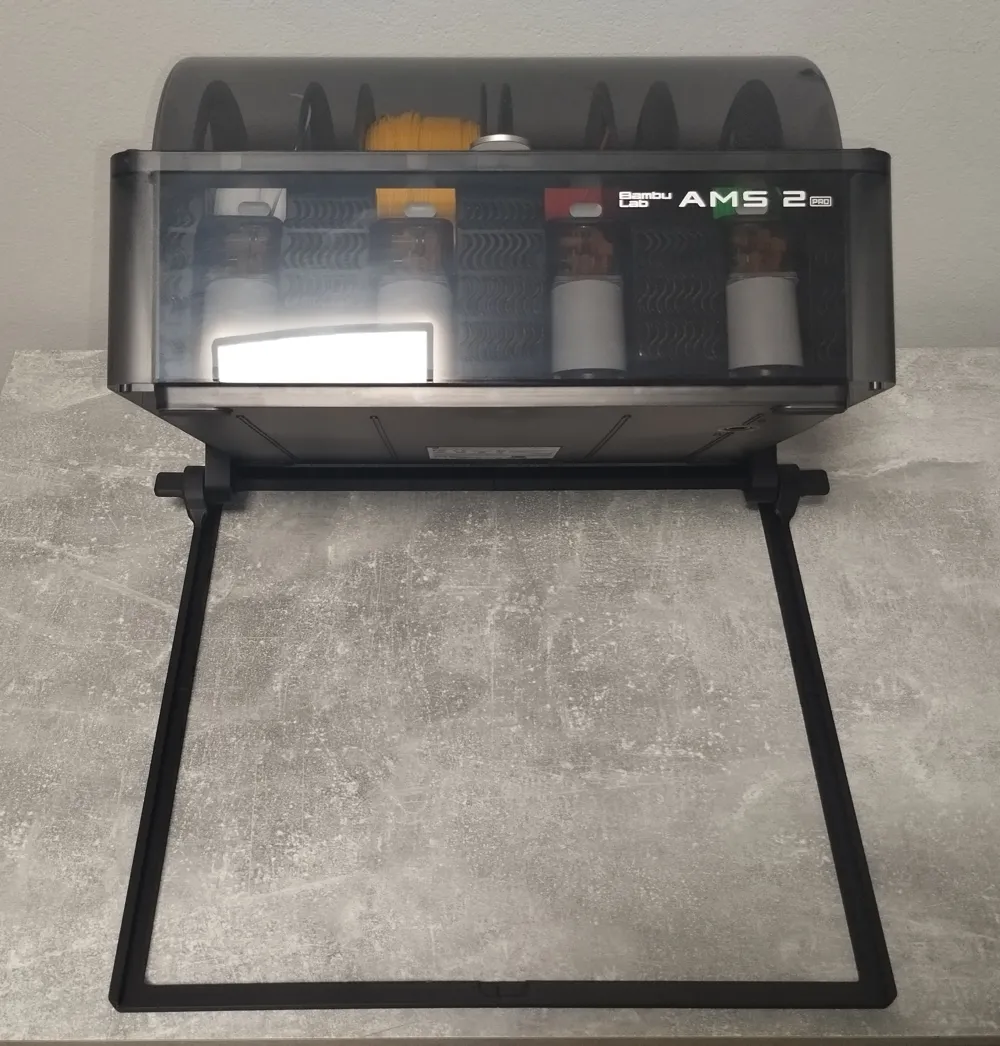 P2S Glass Riser and AMS 2 Pro Flipper - Free 3D Print Model - MakerWorld