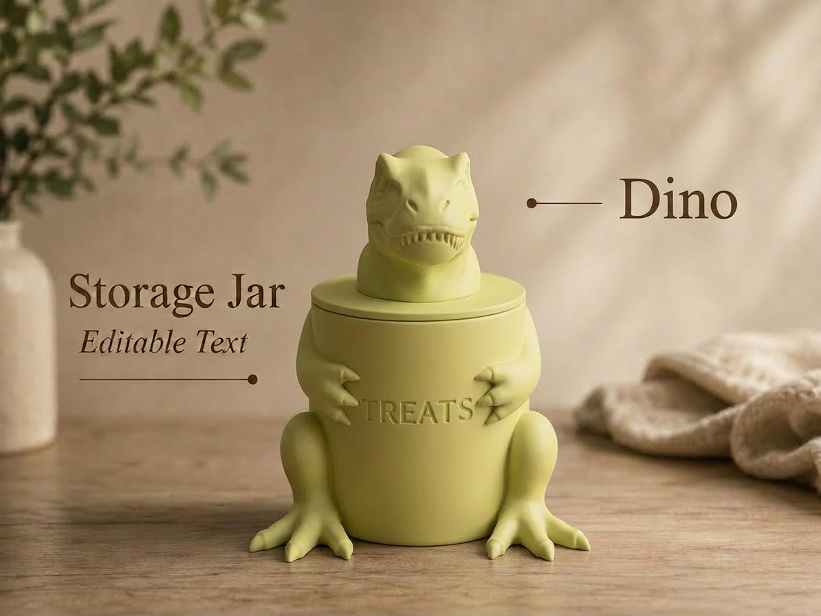 Dino Storage Jar