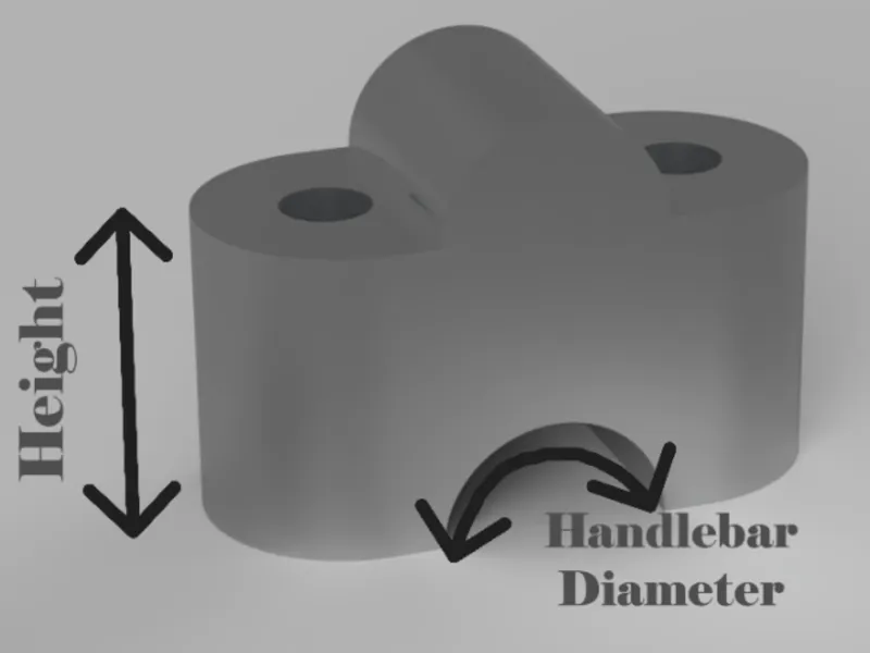 Parametric Motorcycle Handlebar Risers