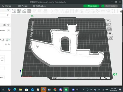 2D BENCHY random model i made for the comp