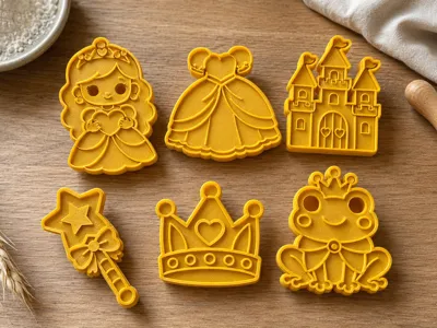 Cookie Cutter - Princess 6 Models+Handle