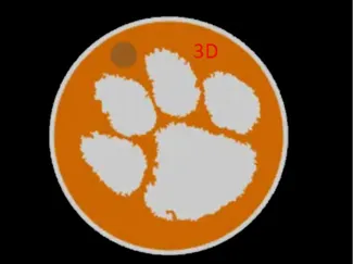 Clemson Paw KeyChain