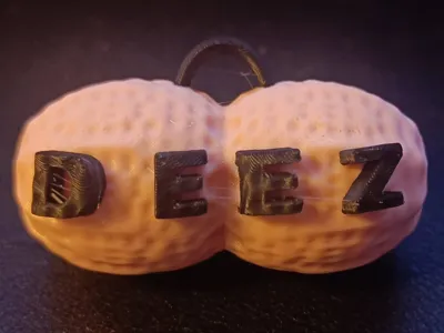 Deez nuts keyring/ tree decoration joke