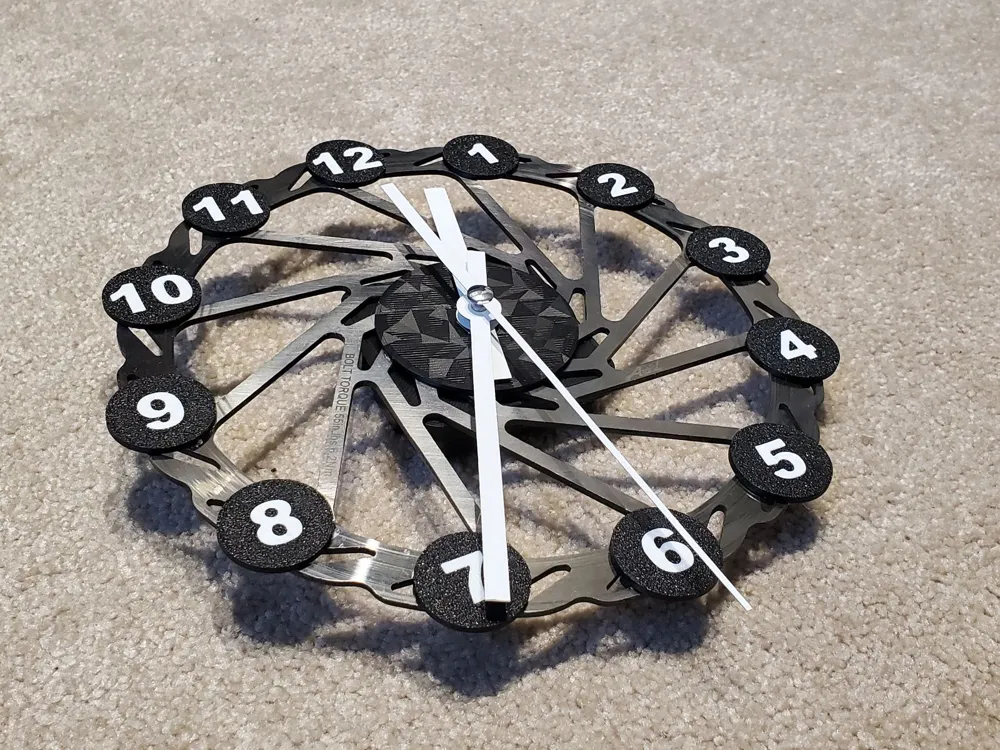Disc Bike Rotor Clock by 26110lwcc - MakerWorld