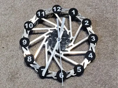 Disc Bike Rotor Clock