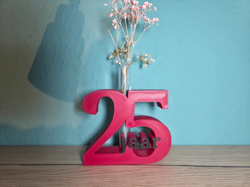 25 jaar verjaardag huwelijksjubileum