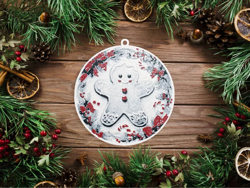 Christmas tree bauble ornament