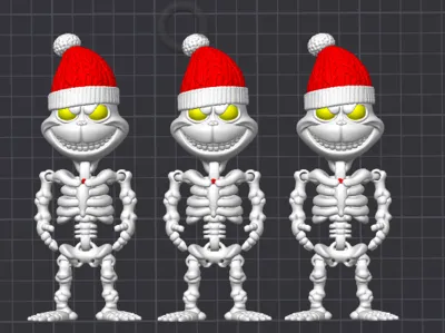 Flexi Skeleton Grinch!