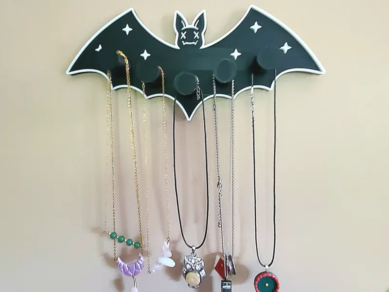 Bat Necklace Wall Hanger