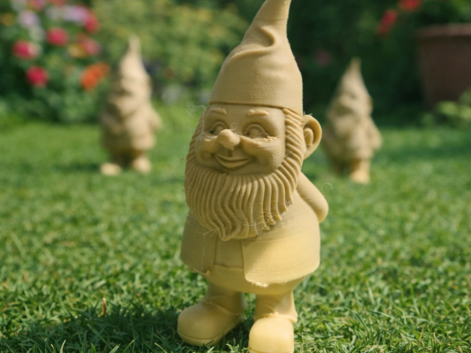 garden gnome minimal art design