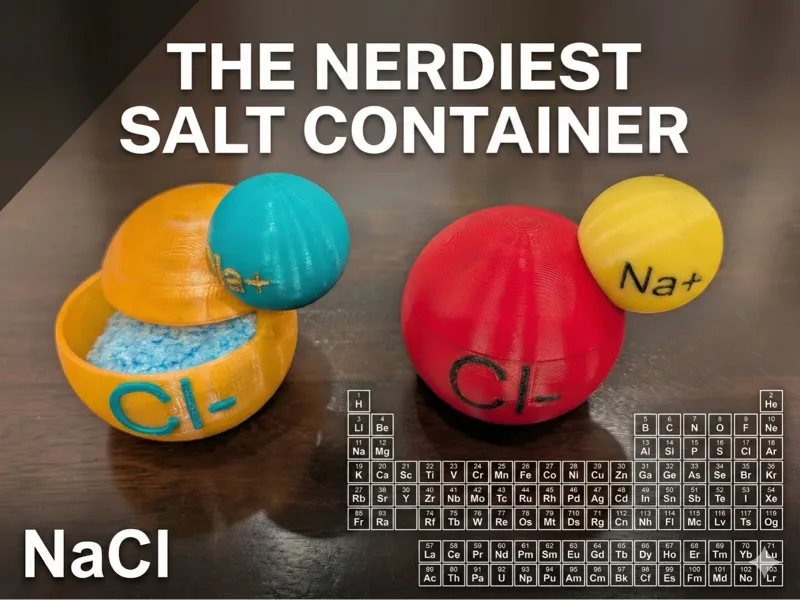 NERDIEST Salt Container Ever! - Accurate Elements!