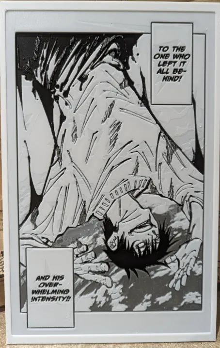 Toji Fushiguro's Intensity Hueforge 3D Manga Panel