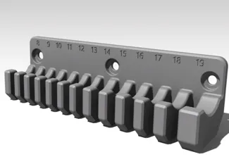 Spanner / wrench holder for biltema pegboard