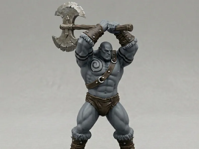 Golias Barbaro com machado